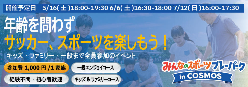 みんなのスポーツプレーパーク in COSMOS